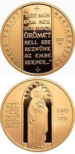 100000 forint coin Saint Elisabeth of Hungary | Hungary 2021