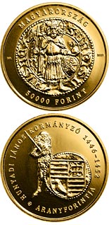 50000 forint coin The Gold Florin of János Hunyadi | Hungary 2022