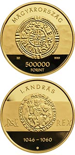500000 forint coin King Andrew I | Hungary 2023