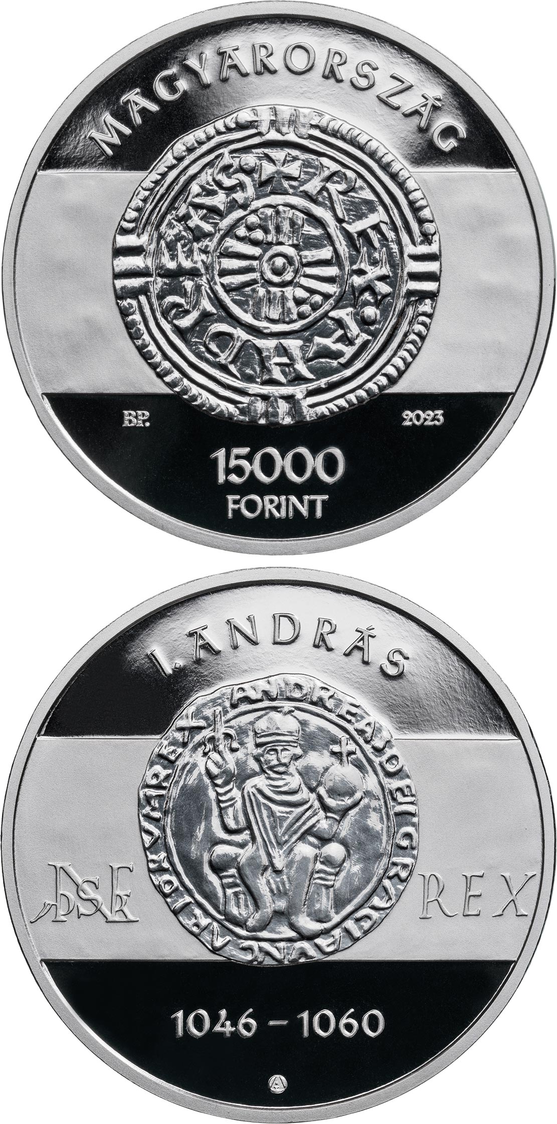 Image of 15000 forint coin - King Andrew I | Hungary 2023