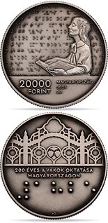 20000 forint coin 200th Anniversary of Education for the Blind in Hungary | Hungary 2025