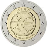 2 euro coin 10th Anniversary of the Introduction of the Euro | Ireland 2009