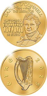50 euro coin 250th anniversary of the birth of Daniel O’Connell | Ireland 2025
