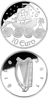 10 euro coin St. Brendan The Navigator | Ireland 2011