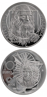 10 euro coin Leonardo da Vinci | Italy 2006