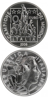 10 euro coin Italy World Champion 2006  | Italy 2006
