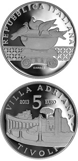 5 euro coin The Hadrian's Villa at Tivoli | Italy 2013