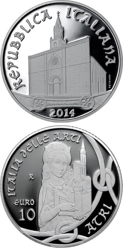 Image of 10 euro coin - Atri - Abruzzo | Italy 2014