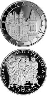 5 euro coin Perugia | Italy 2015