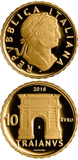10 euro coin Trajan | Italy 2018
