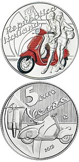 5 euro coin Vespa | Italy 2019