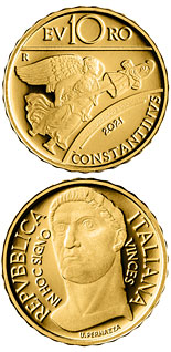 10 euro coin Costantino | Italy 2021