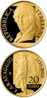 20 euro coin 450th Anniversary of the Birth of Caravaggio | Italy 2021