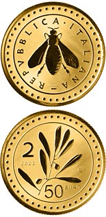 50 euro coin The re-edition of the Lira | Italy 2022