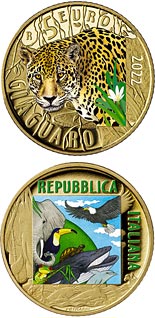 5 euro coin Jaguar | Italy 2022
