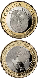 5 euro coin 30th Anniversary of the foundation of
the Carabinieri Monetary
Anti-counterfeiting Command | Italy 2022