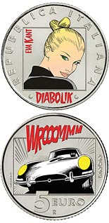5 euro coin Diabolik – EVA KANT | Italy 2023