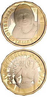 5 euro coin Great Italian Artists - Raffaella Carrà | Italy 2023