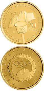 20 euro coin The History of the Olympic Games in Italy: Cortina 1956 | Italy 2023