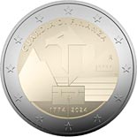 2 euro coin 250th anniversary of the founding of the Guardia di Finanza | Italy 2024