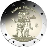 2 euro coin 200th birthday of Carlo Collodi – Pinocchio | Italy 2026