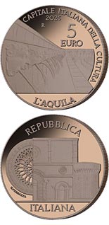 5 euro coin Italian Capitals of Culture Series: L'Aquila | Italy 2026