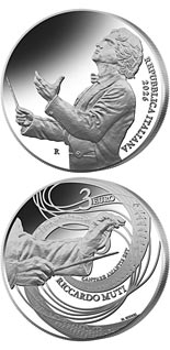 3 euro coin Illustrious Italians: Riccardo Muti | Italy 2026