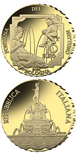 10 euro coin Fountains of Italy Series - Fontana del Nettuno – Bologna | Italy 2026