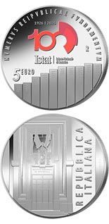 5 euro coin 100th Anniversary of the founding of ISTAT | Italy 2026