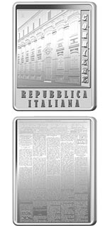 1.5 euro coin 150th Anniversary of the founding of Corriere della Sera  | Italy 2026