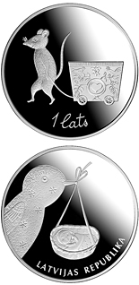 1 lats coin Baby coin | Latvia 2013