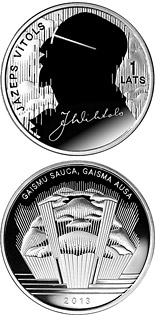 1 lats coin Jāzeps Vītols | Latvia 2013
