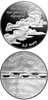 2.5 euro coin Eduards Veidenbaums | Latvia 2017