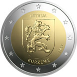 2 euro coin Kurzeme | Latvia 2017