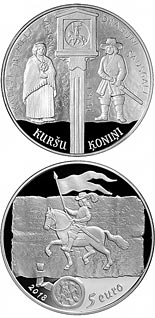 5 euro coin Curonian kings | Latvia 2018