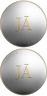 5 euro coin YES or YES | Latvia 2021