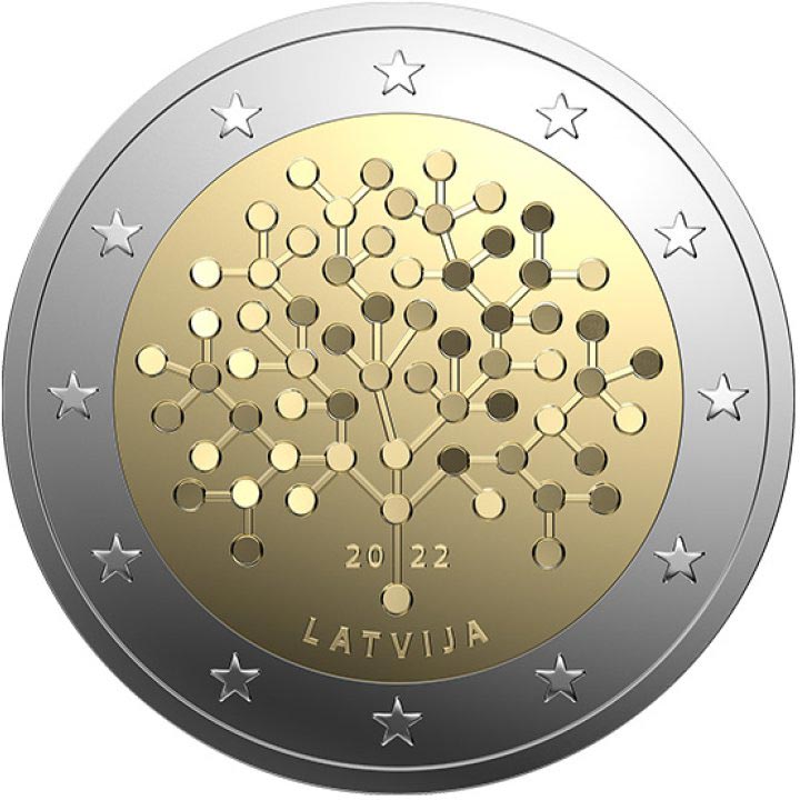 Image of 2 euro coin - Financial Literacy | Latvia 2022
