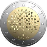 2 euro coin Financial Literacy | Latvia 2022