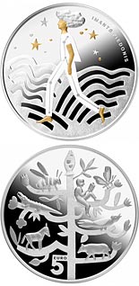 5 euro coin Stardust | Latvia 2023