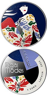 5 euro coin Riga Fashion | Latvia 2023