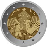 2 euro coin Christmas Tradition | Latvia 2026