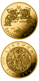 500 litas coin 600th anniversary of the Grünwald Battle  | Lithuania 2010
