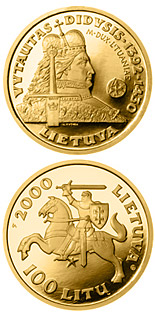 100 litas coin Vytautas  | Lithuania 2000