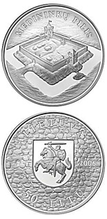 50 litas coin Medininkai Castle  | Lithuania 2006