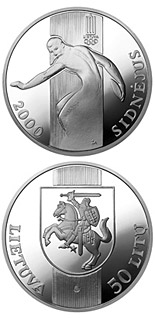 50 litas coin XXVII Olympiad (Sydney, Australia)  | Lithuania 2000