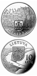 10 litas coin Klaipeda  | Lithuania 2002