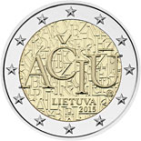 2 euro coin Lithuanian language | Lithuania 2015