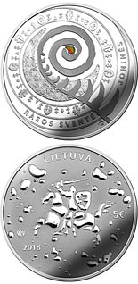 5 euro coin Joninės (Rasos) | Lithuania 2018