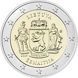 2 euro coin Samogitia | Lithuania 2019