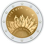 2 euro coin Together with Ukraine | Lithuania 2023